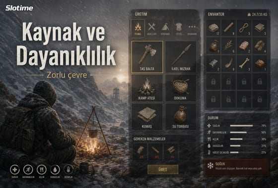 Slotime Hayatta Kalma Oyunları – Sabır ve Kaynak Yönetimi